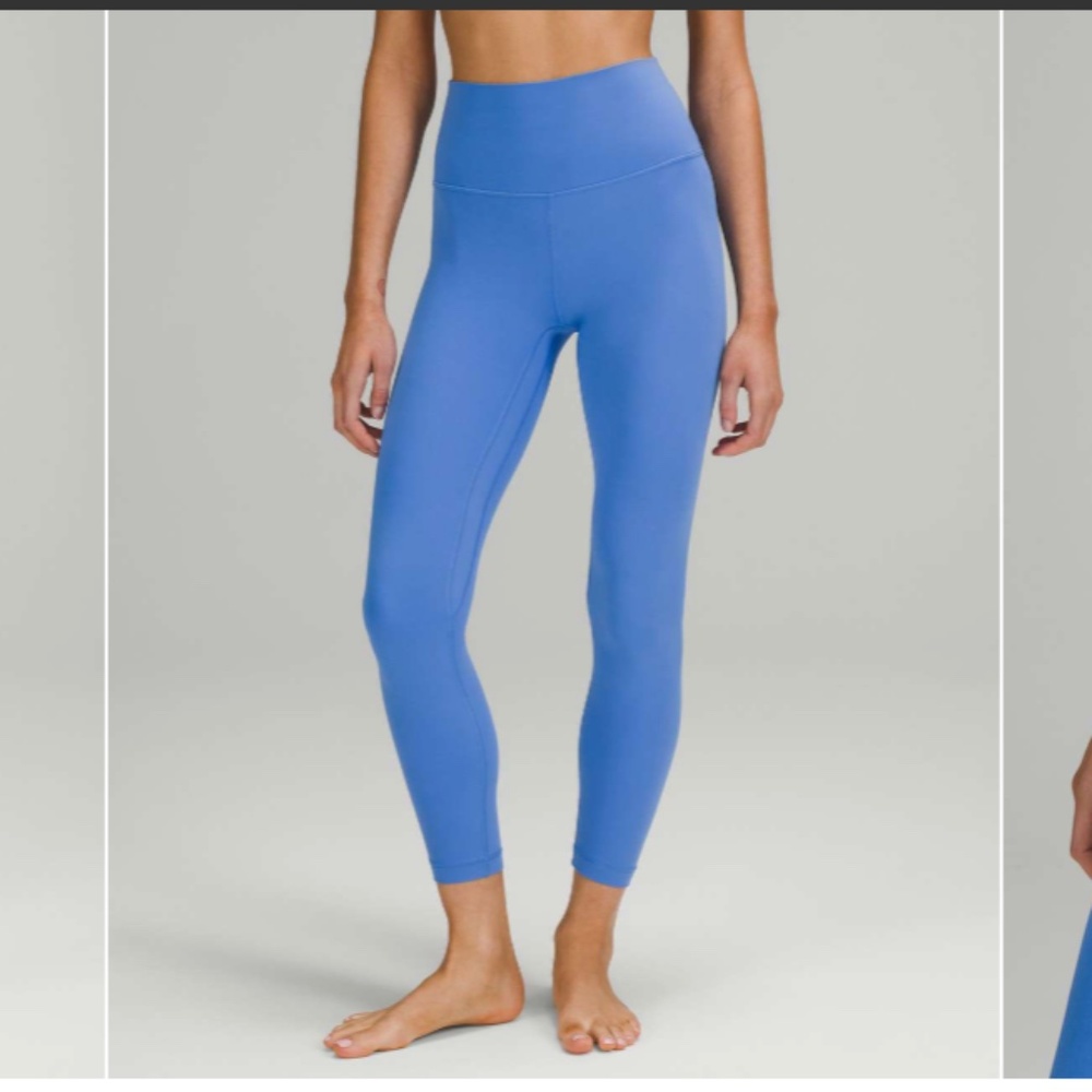 Lululemon align leggings blue nile 25” inch inseam size 8 high rise yoga pants